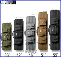 American Classic Tactical Double Long Gun Bag Pistol Transportation Case withBa