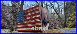 American Flag Concealment Case WithBottle Opener Add a Personalized Engraving