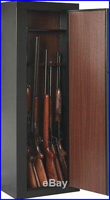 American Furniture Classics 10 Gun Metal Gun Cabinet Display Case Safe