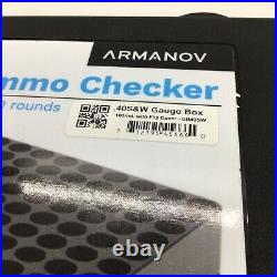 Ammo Checker Block 100 rnd pockets Flip Cover Armanov Case Gauge 40 CAL S & W