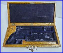 Antique Oak Pistol Revolver Presentation Case Storage Wood Gun Lock Box Colt Antique Oak Pistol Revolver Presentation Case Storage Wood Gun Lock Box Colt