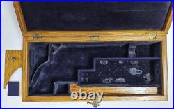 Antique Oak Pistol Revolver Presentation Case Storage Wood Gun Lock Box Colt Antique Oak Pistol Revolver Presentation Case Storage Wood Gun Lock Box Colt