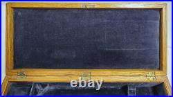 Antique Oak Pistol Revolver Presentation Case Storage Wood Gun Lock Box Colt Antique Oak Pistol Revolver Presentation Case Storage Wood Gun Lock Box Colt
