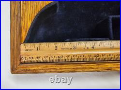 Antique Oak Pistol Revolver Presentation Case Storage Wood Gun Lock Box Colt Antique Oak Pistol Revolver Presentation Case Storage Wood Gun Lock Box Colt