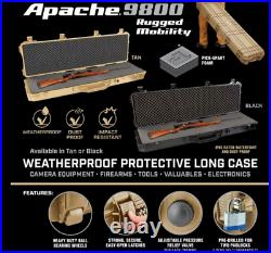 Apache 9800 Rolling Shockproof Weatherproof Protective Case For Rifle Gun Camera