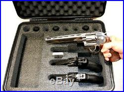 ArmourCase fits 4 very large Revolver Pistols equiv. Pelican 1550 case +bonus