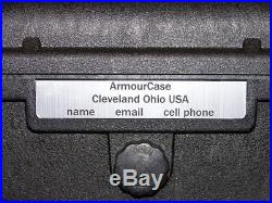 ArmourCase rifle Gun case includes pluck foam equiv. Pelican 1720 +nameplate