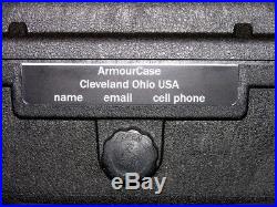 ArmourCase rifle Gun case includes pluck foam equiv. Pelican 1720 +nameplate