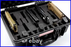 Armourcase HD Waterproof case with precut Pelican 1500 10 Pistol Gun case foam