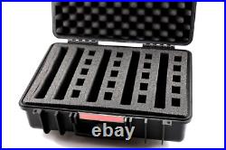 Armourcase Heavy Duty Optic ready Pelican 1500 precut 5 Pistol Gun case foam