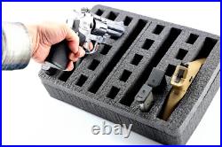 Armourcase Heavy Duty Optic ready Pelican 1500 precut 5 Pistol Gun case foam