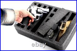 Armourcase Heavy Duty Optic ready Pelican 1500 precut 5 Pistol Gun case foam