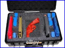 Armourcase Heavy Duty Waterproof + Pelican 1500 precut 4 Pistol Gun case foam
