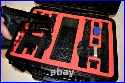 Armourcase Waterproof 1450 case includes Red Top precut 4 pistol handgun foam