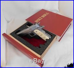 BIBLE Book Box Custom Fitted For 1911, Gun Display Or Concealed Case