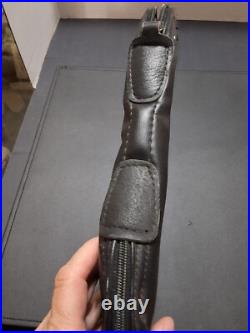 BROWNING FACTORY SOFT PISTOL CASE, VINTAGE, BLACK With SHEEPSKIN LINING HEAVY OEM
