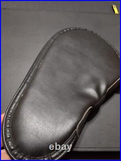 BROWNING FACTORY SOFT PISTOL CASE, VINTAGE, BLACK With SHEEPSKIN LINING HEAVY OEM