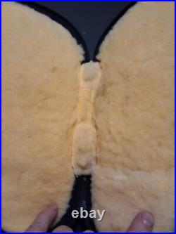 BROWNING FACTORY SOFT PISTOL CASE, VINTAGE, BLACK With SHEEPSKIN LINING HEAVY OEM