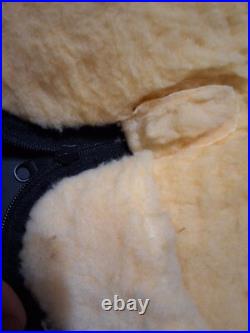 BROWNING FACTORY SOFT PISTOL CASE, VINTAGE, BLACK With SHEEPSKIN LINING HEAVY OEM