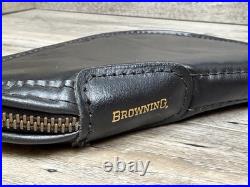 Baby Browning Black Vinyl Red Felt Padded Pistol Rug