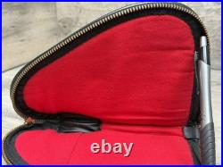 Baby Browning Black Vinyl Red Felt Padded Pistol Rug