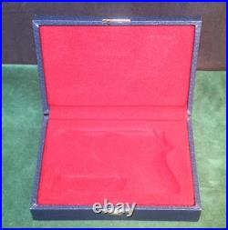 Beautiful Vintage WALTHER PP, Red Lined, Blue Leatherette Pistol Case