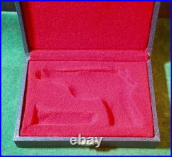 Beautiful Vintage WALTHER PP, Red Lined, Blue Leatherette Pistol Case