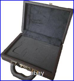 Beretta 92/92F/92FS Gun Briefcase Handmade Password Locked Leather Plated Wooden