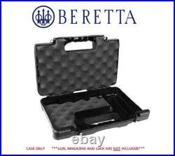 Beretta Brand New Factory Oem Hard Pistol Gun Case Lock Foam Firearm Black B