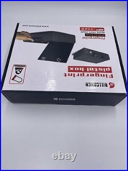 Biometric Gun Pistol Safe Metal Steel Box Case Firearm Secure Cable Fingerprint