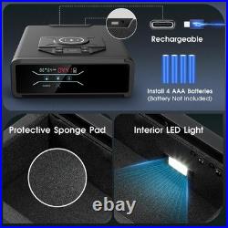 Biometric Gun Safe for Handgun Quick Access Pistol Case with Wireless Charging