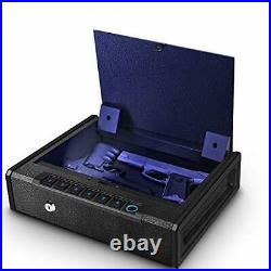 Biometric Gun Safe for Pistols Handgun Safe Fingerprint HandGun Firearm Case Box