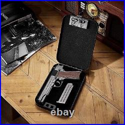 Biometric Gun Safe for Pistols Small Handgun Lock Case Box Fingerprint Handgu