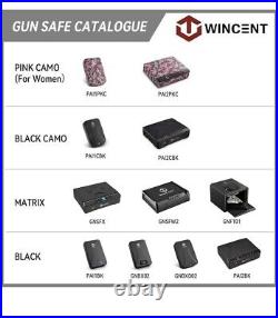 Biometric Pistol Gun Case Metal Steel Handgun Weapon Firearm Storage Fingerprint