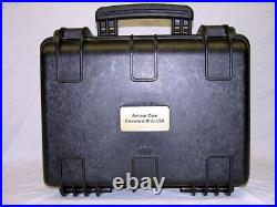 Black ArmourCase Waterproof 1400 case +precut 40 Pistol Mag case Foam +nameplate