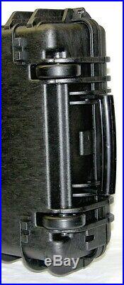 Black Armourcase 1720 case includes precut 12 Pistol QuickDraw foam nameplate