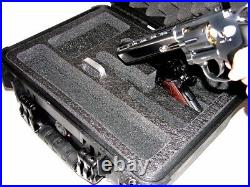 Black Armourcase Waterproof 1450 case + precut 2 Revolver pistol handgun foam