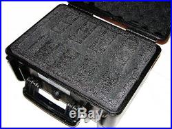 Black Armourcase Waterproof 1450 case + precut Quickdraw 5 pistol handgun foam