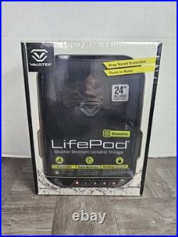 Black Biometric Handgun Lockbox Waterproof Portable Safe With Keypad & Scanner G