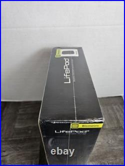 Black Biometric Handgun Lockbox Waterproof Portable Safe With Keypad & Scanner G