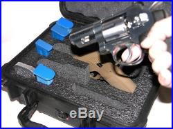Black Pelican 1400 2 Pistol Revolver Handgun Quickdraw case includes nameplate