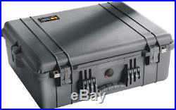 Black Pelican 1600 10 Pistol case includes precut foam +2 1500D + Nameplate
