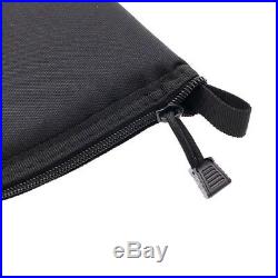 Black Pistol Case Soft Padded Rug Hand Gun Storage Pouch Zippered Bag 600D Nylon