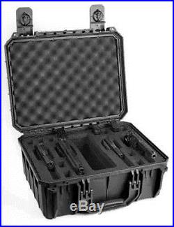 Black Seahorse SE630FP4 4 Handgun case with foam & Pelican TSA lock