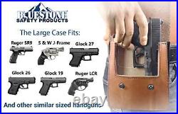 BlueStone Safety Leather Belt Clip Handgun Holster Concealed Carry Case Hol