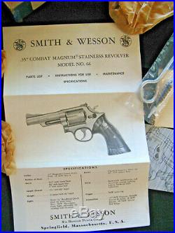 Blue Box & Papers 1978 Smith & Wesson Model 66.357 Combat Magnum