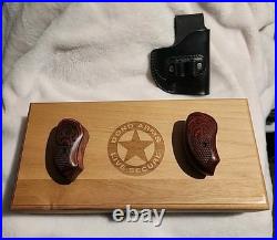 Bond Arms 3.5 Holster, Wooden Display Box, Plus 2 Custom Grips