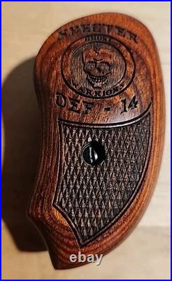 Bond Arms 3.5 Holster, Wooden Display Box, Plus 2 Custom Grips