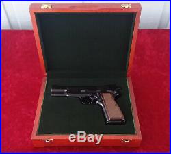 Browning Hi Power FN High Power Vintage Mahogany Wood Presentation Case Gun Box