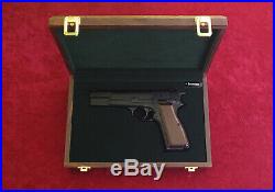 Browning Hi Power FN High Power Walnut Wood Presentation Case 9mm 40 S&W Box